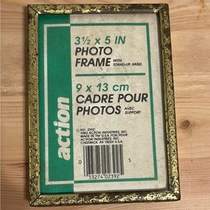 Vintage Action Brass Picture Frame 9” x 13”  Made in USA